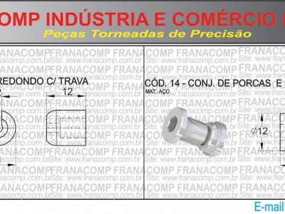 07-GUIA DO CONDUITE REDONDO COM TRAVA // CONJ. DE PORCAS E PARAF. PARA GANCHEIRA