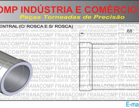 18-LUVA MOVIMENTO CENTRAL COM ROSCA E SEM ROSCA
